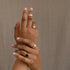 The Leo Half Round Band ~  with Black Diamonds in Silver